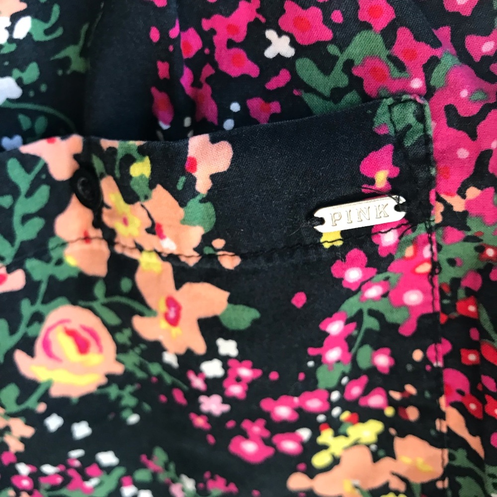 🦚 Victoria’s Secret PINK Navy Floral Romper